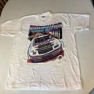 Vintage 1994 Brickyard 400 Inaugural Race T-Shirt Double Sided Print Size XL